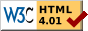 Valid HTML
 4.01!